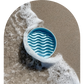 The Wave Bowl - Slow Feeder & Lick Bowl in Ocean