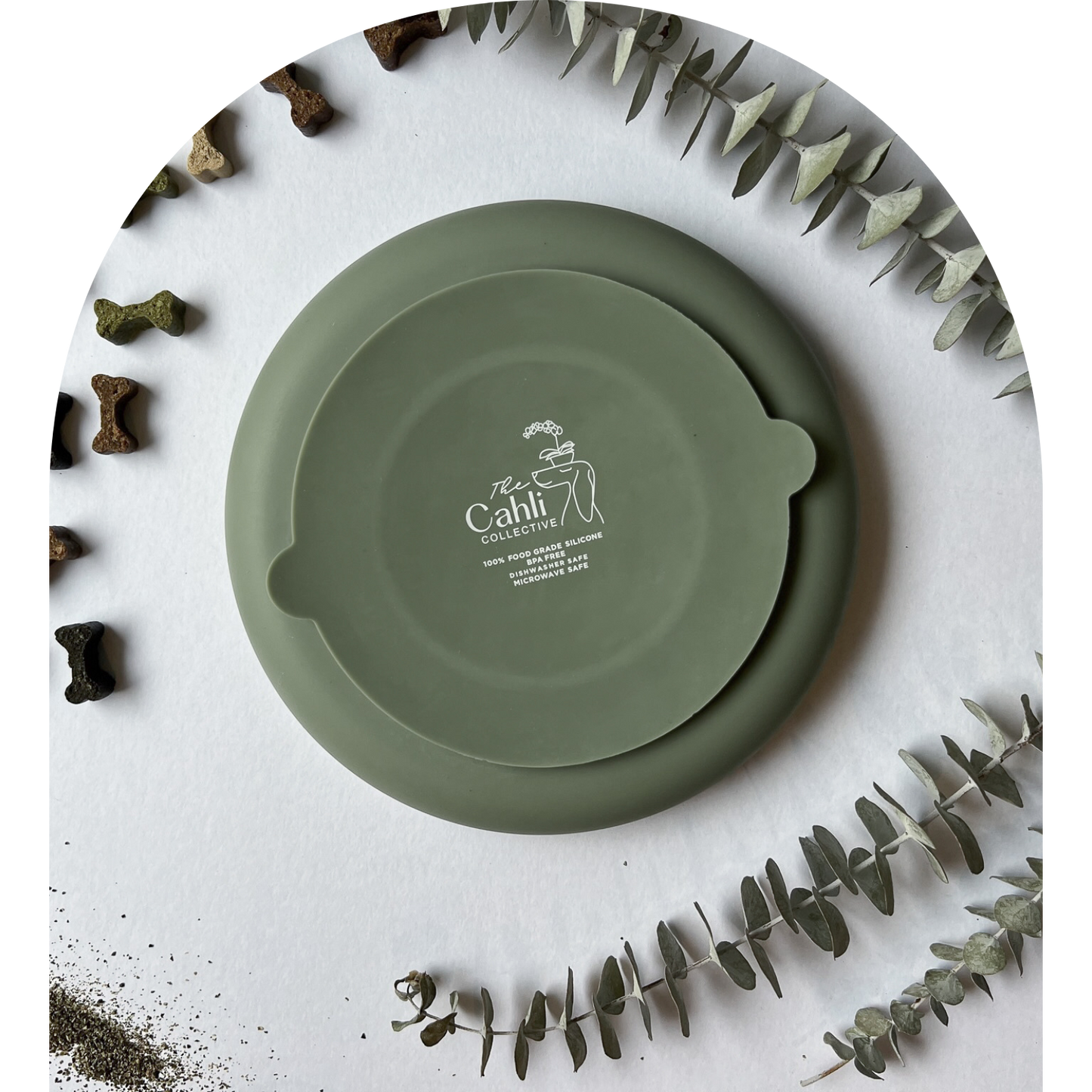 The Cahli Bowl - Slow Feeder & Lick Bowl in Sage